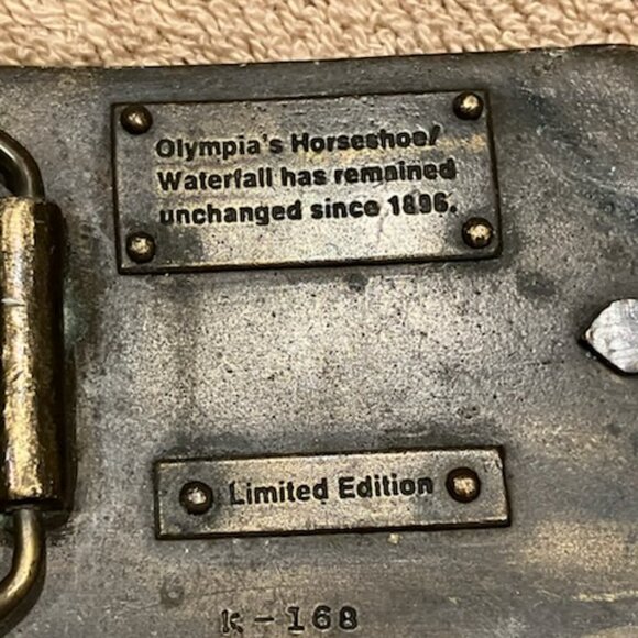 Vintage Olympia Beer belt buckle - Picture 5 of 6
